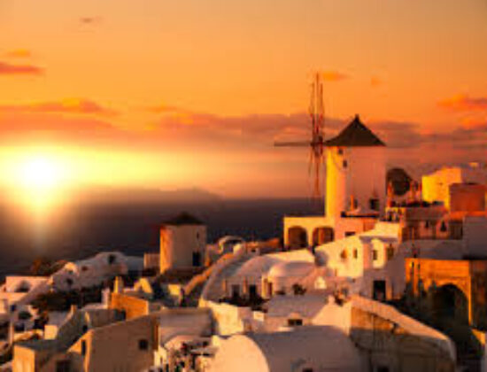 Sunset of Santorini